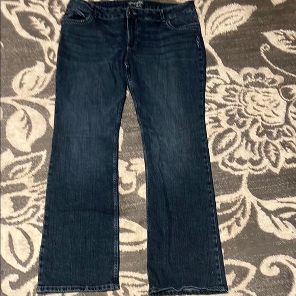Wrangler Blue Boot Cut Jeans Classic Style size 19x34 - Picture 1 of 5